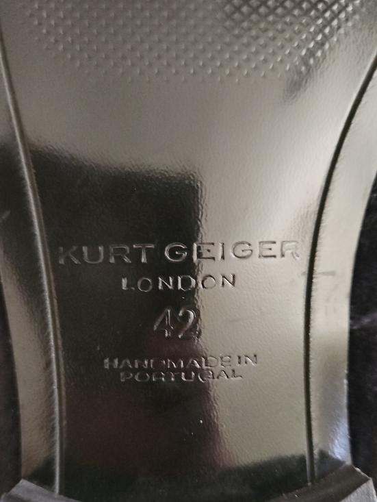 Kurt Geiger London Hugh Venetian Loafer Black Velvet Men\'s US 9, EU 42